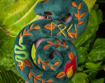 Loki Weighted Snake - Stuffed Animal - Vikings - Norse Mythology - Pagan