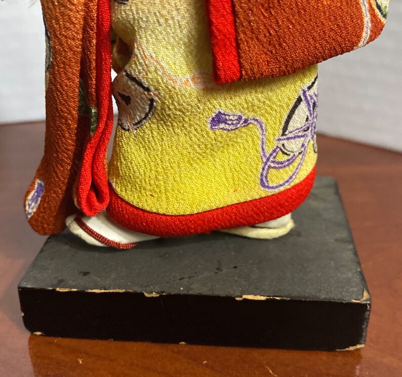 Vintage Geisha Porcelain Display Doll Dressed in Traditional Etsy