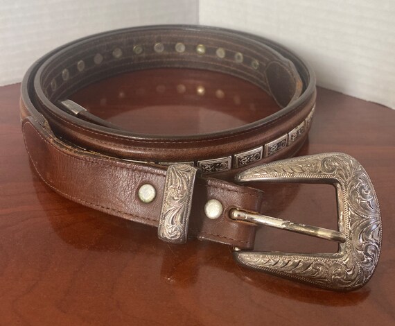 Brown Belt with Conchos - 1 - Belt 10