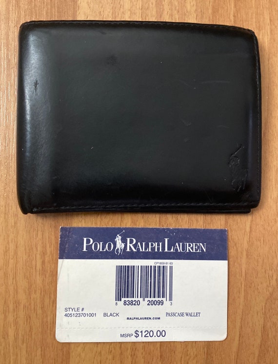 Polo Ralph Lauren Hombre Soft Leather Passcase Wallet Etsy Mexico