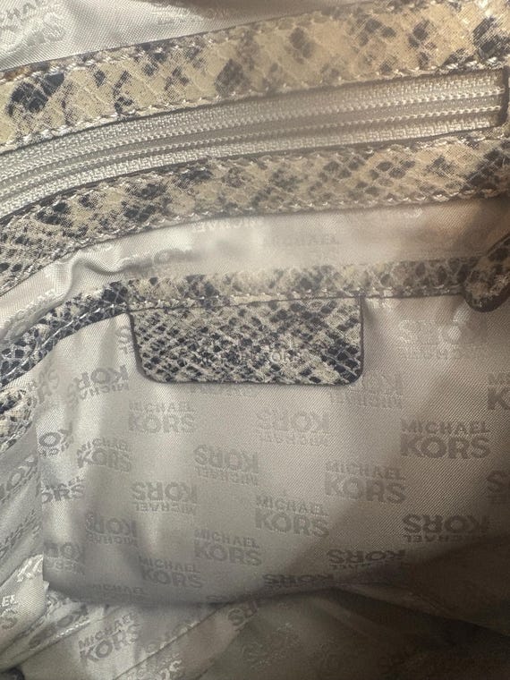 Michael Kors Leather Python Embossed Shoulder Cro… - image 7