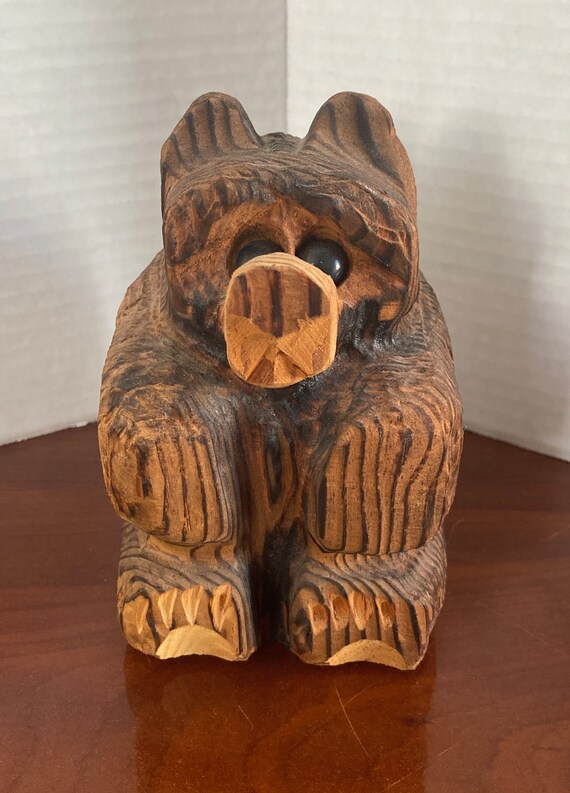 Vintage Sitting Bear Hand Carved Wood 5 Statue Figure Super - Etsy Vintage Sitting Bear Hand Carved Wood 5 Statue Figure Super - Etsy