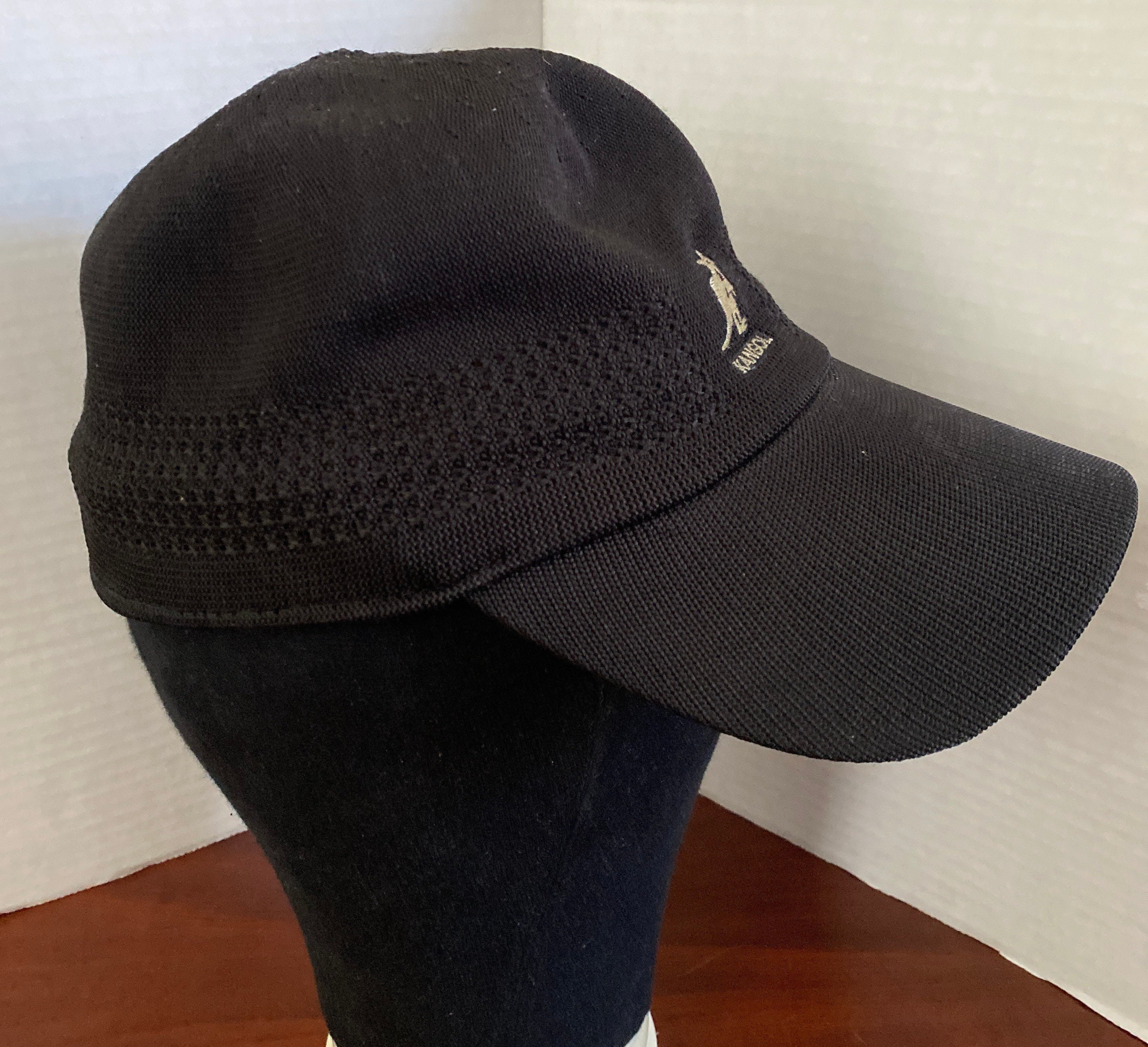 Vintage Kangol Black Woven Cap Hat - Etsy