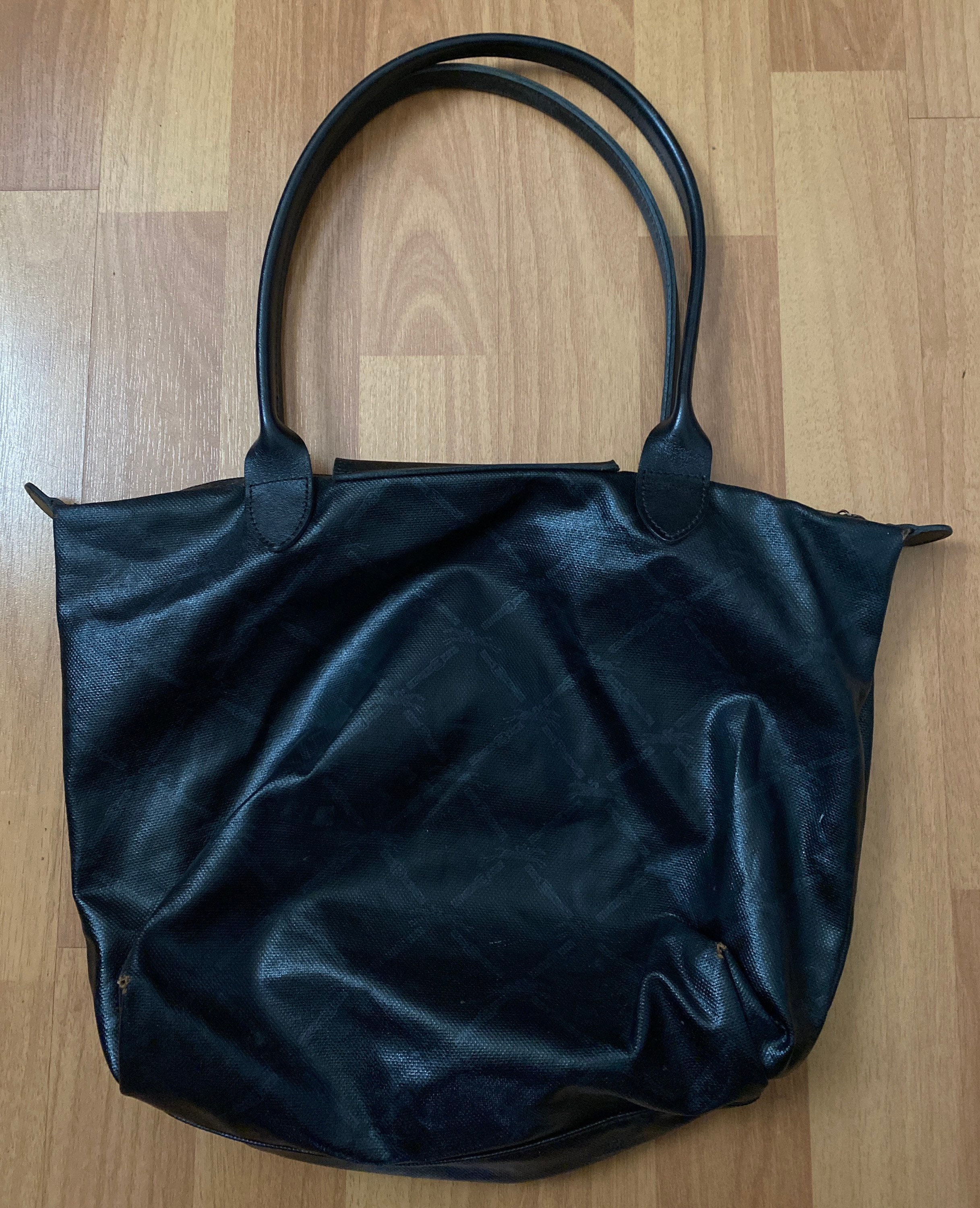LONGCHAMP Gold Leather Large LM Cuir Shopping Tote