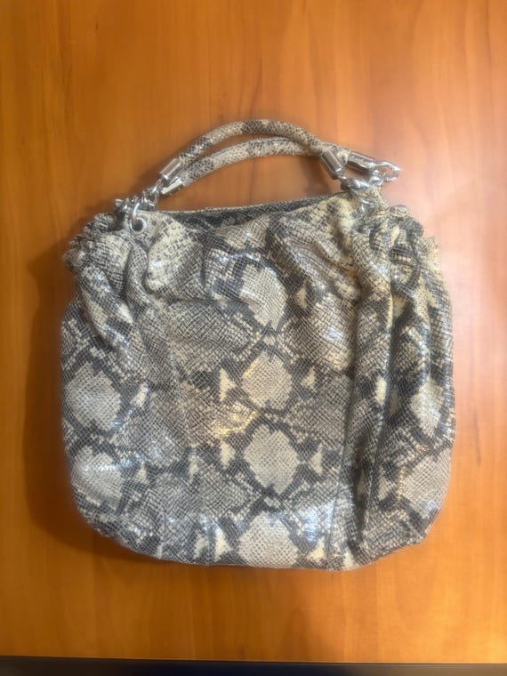 Michael Kors Leather Python Embossed Shoulder Cro… - image 5