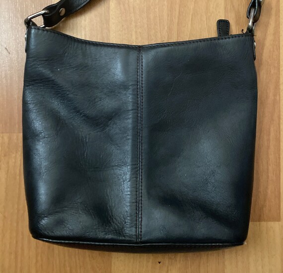 Etienne Agner black leather shoulder Crossbody bag - image 5