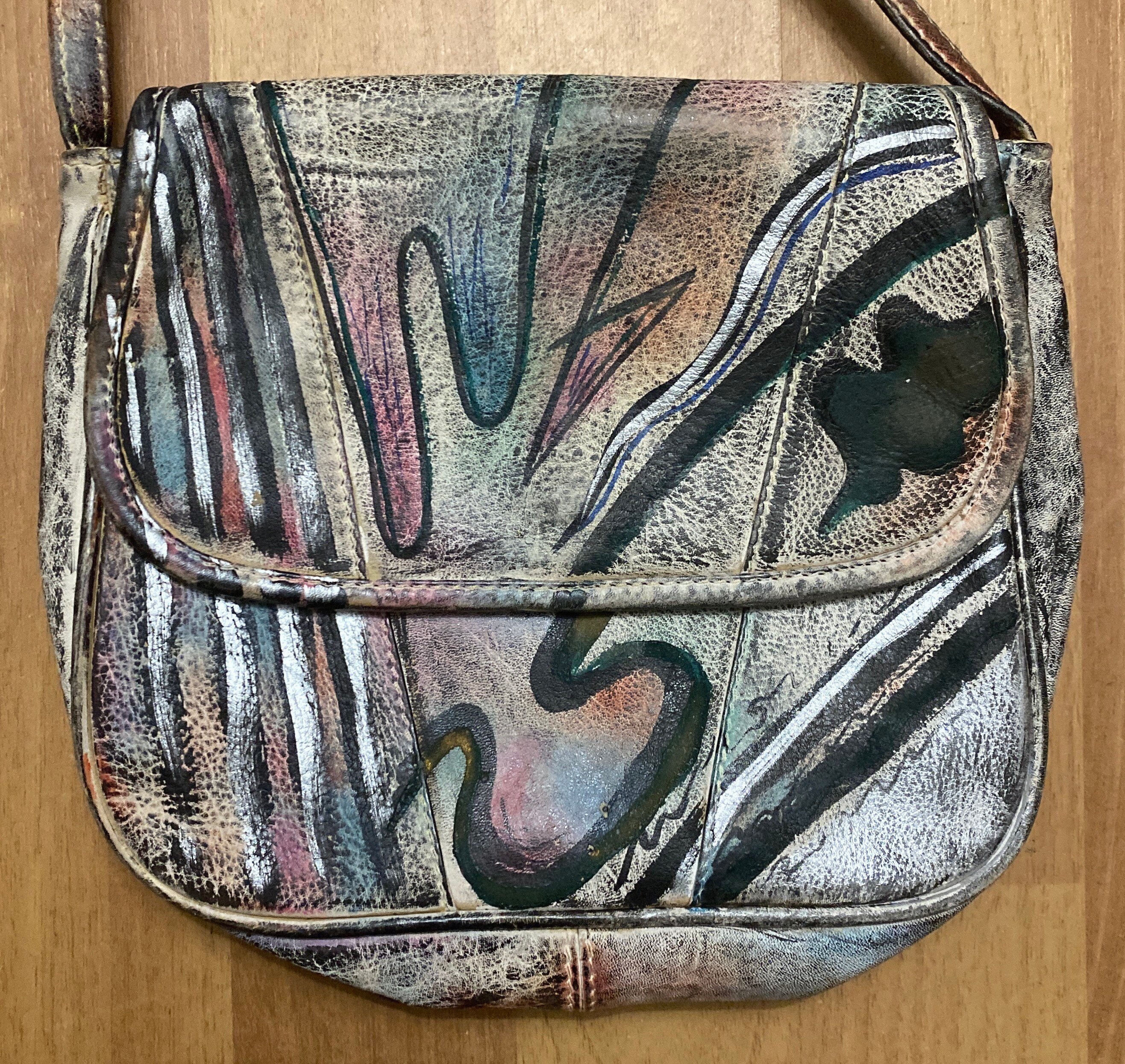 バッグ vintage leather design hand bag sullen vintage leather design hand bag sullen
