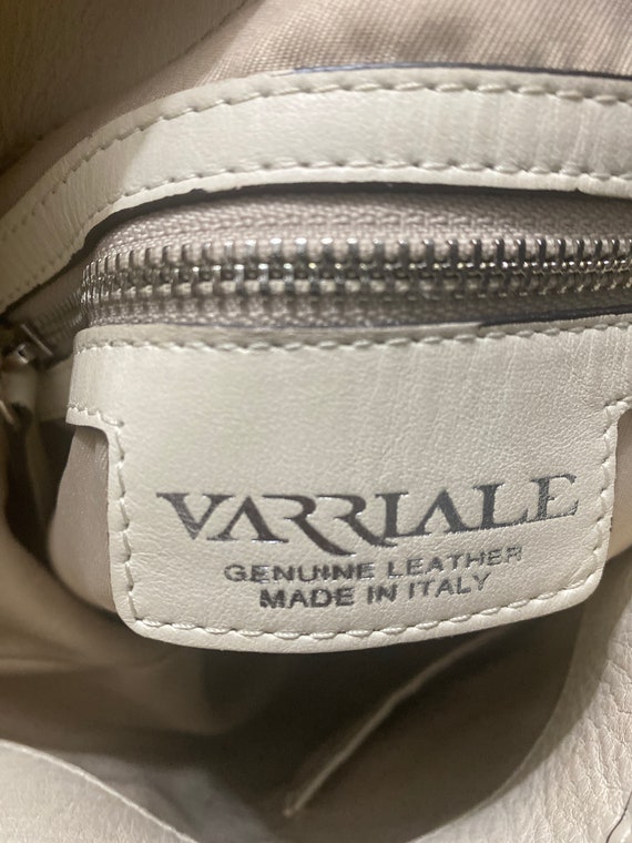 Varriale Cream Perforated diamond cut leather ext… - image 6