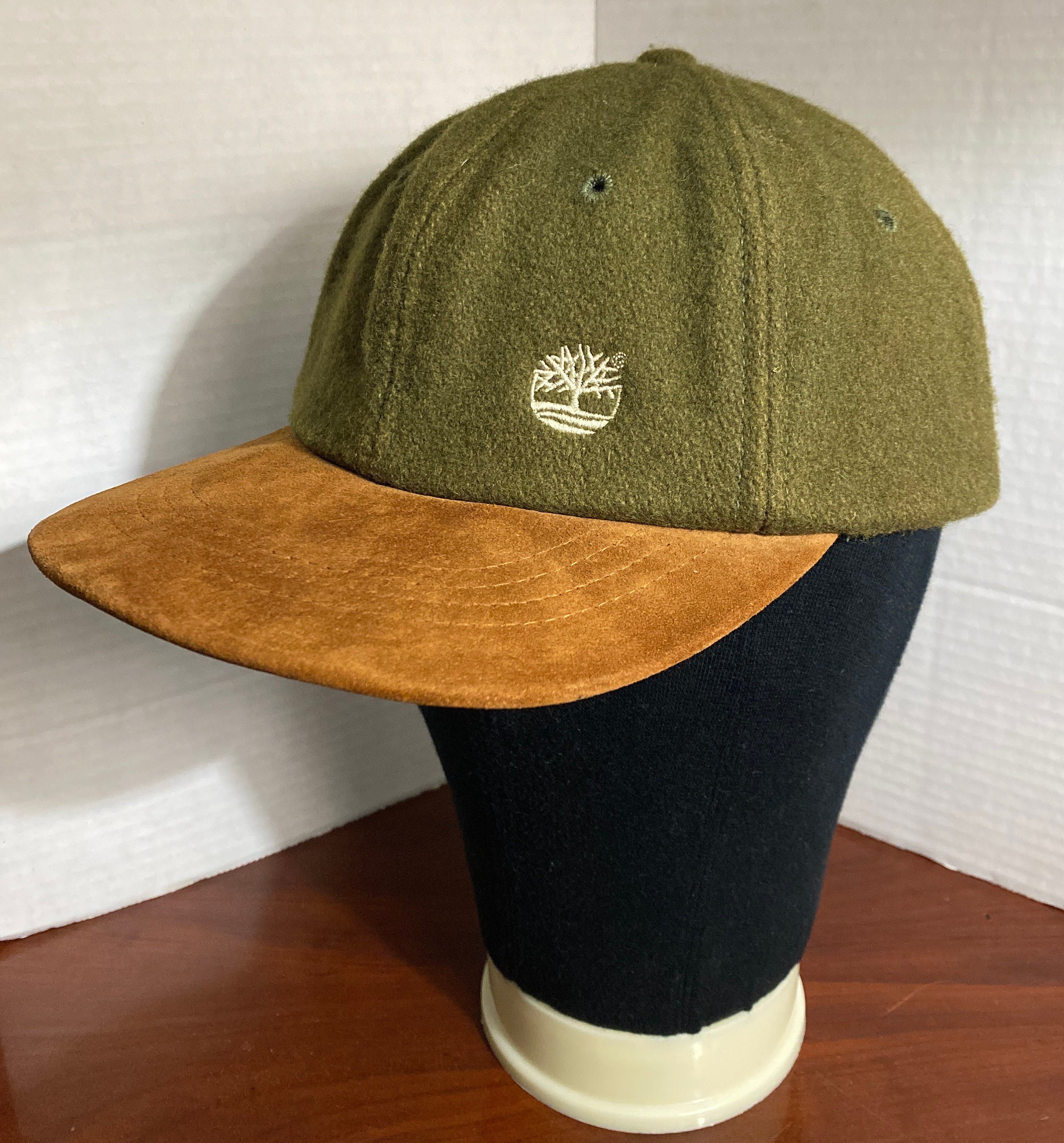 moed huiswerk Trouwens Vintage Timberland Green Wool & Brown Suede Leather Brim Hat - Etsy