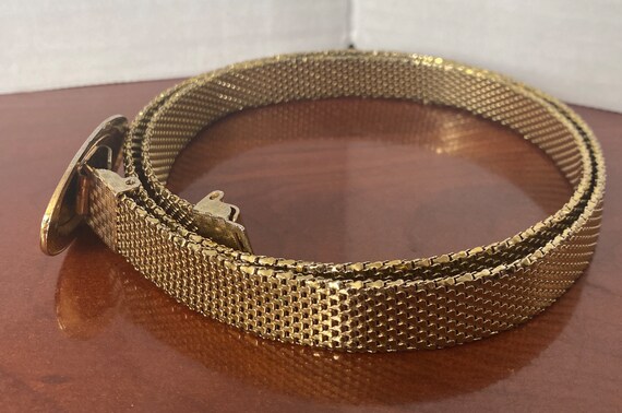 Vintage 1980s Retro Slim Metal Gold Tone Women’s … - image 3