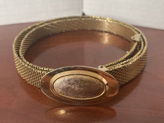 Vintage 1980s Retro Slim Metal Gold Tone Women’s … - image 1