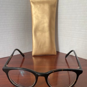 Warby Parker Eyeglasses Brown Turquoise Durand N200 47-18 145mm with Case