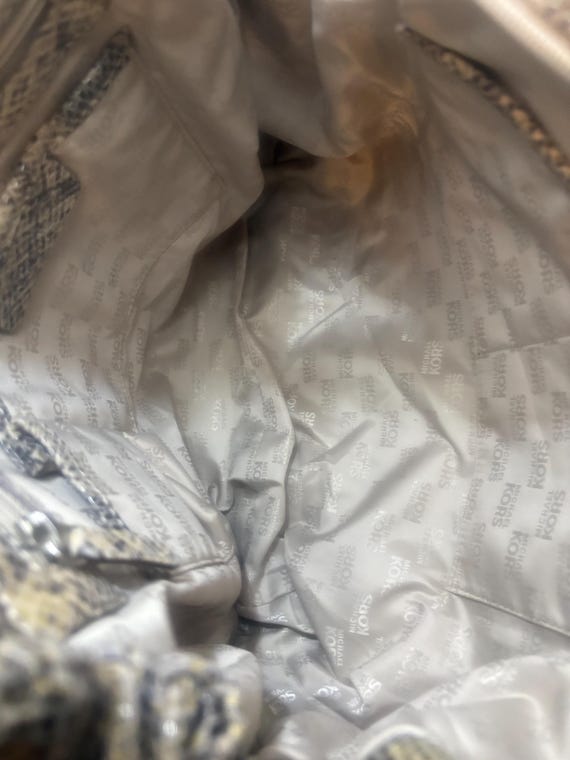 Michael Kors Leather Python Embossed Shoulder Cro… - image 6