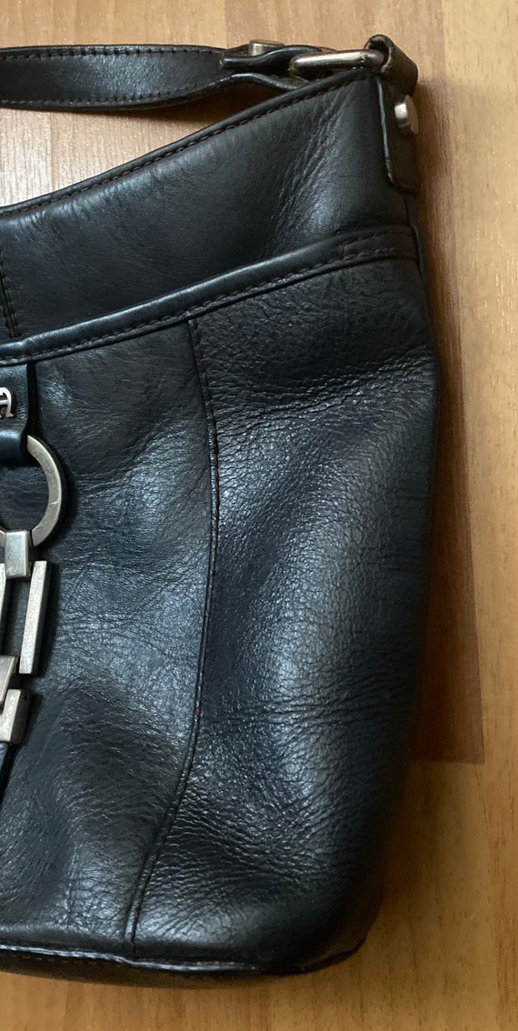 Etienne Agner black leather shoulder Crossbody bag - image 4
