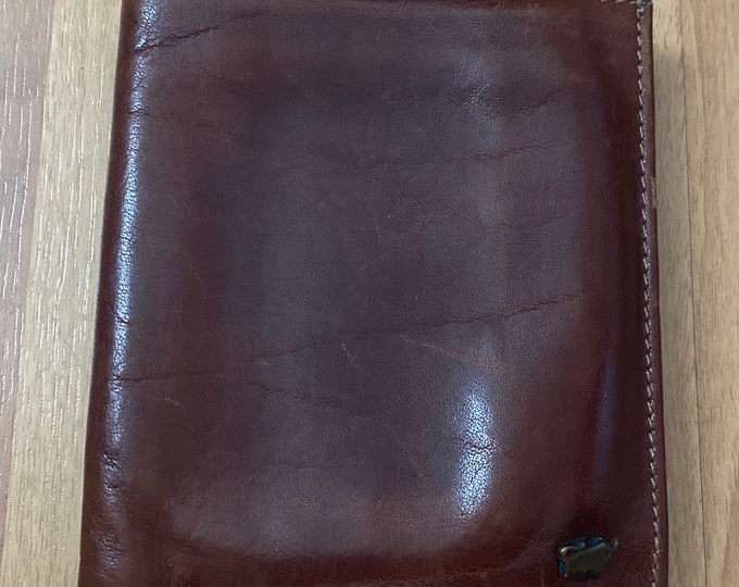 Braun Buffel Brown Distressed Leather Trifold Men Wallet Made in