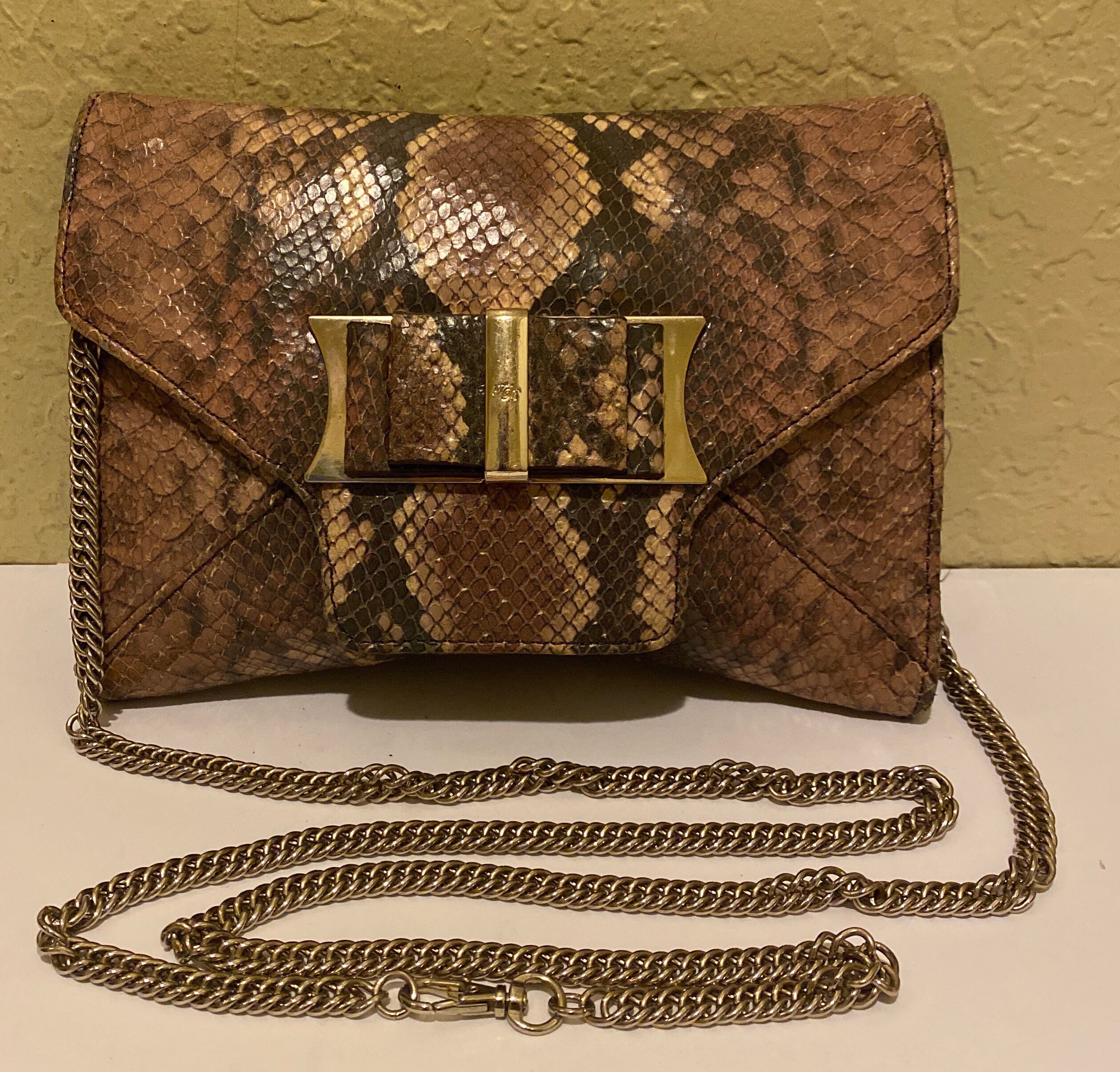 Ted Baker - Authenticated Handbag - Leather Gold for Women, Never Worn