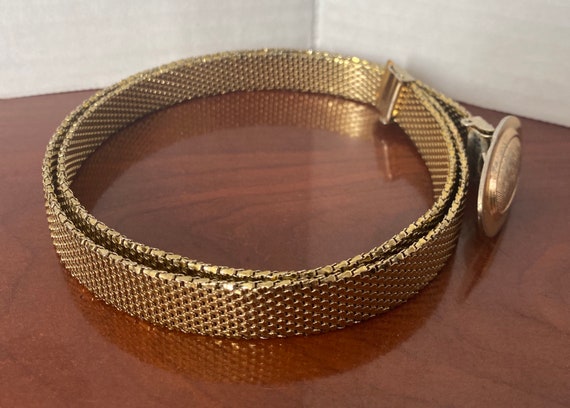 Vintage 1980s Retro Slim Metal Gold Tone Women’s … - image 5