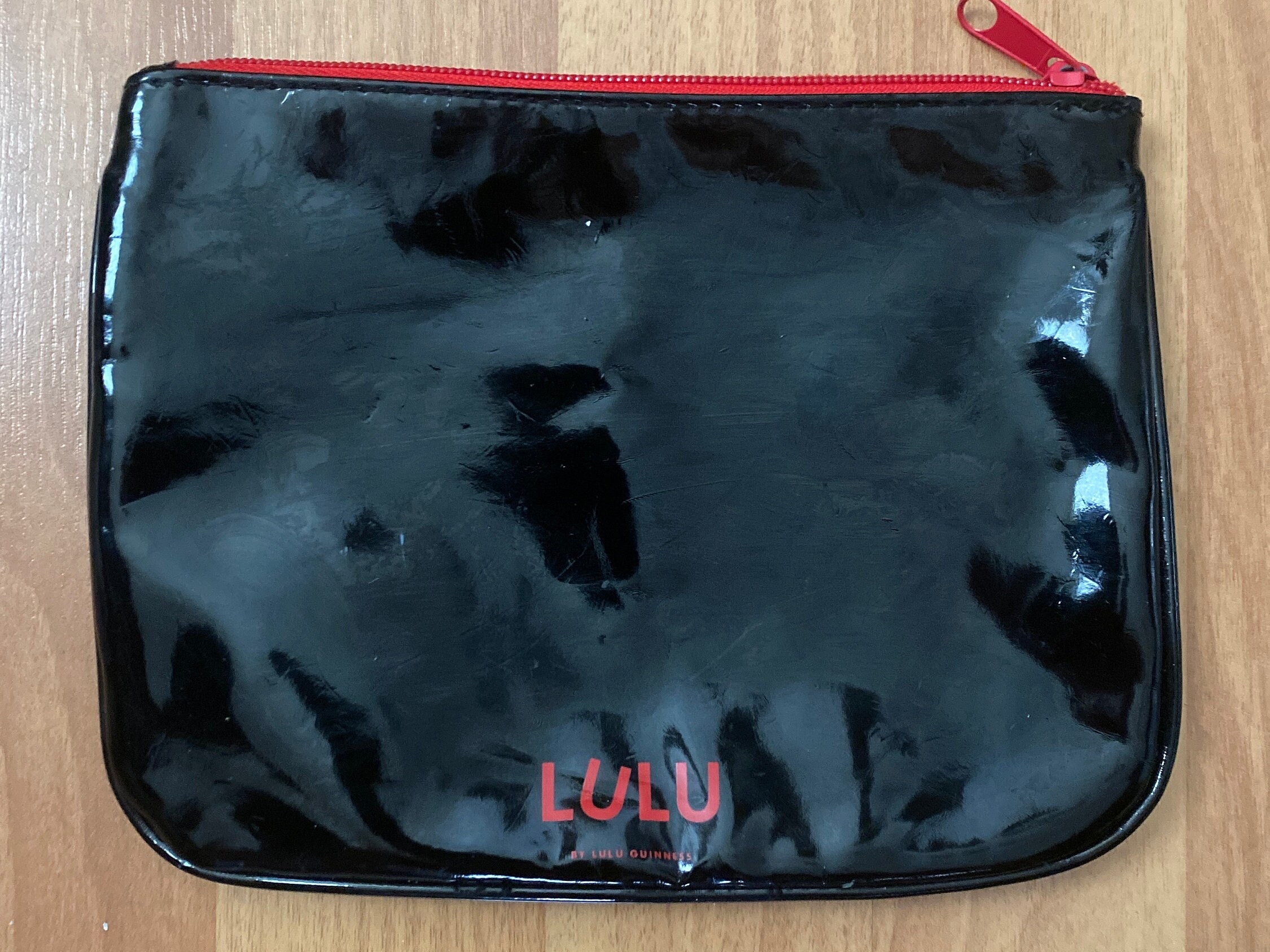 Lulu Guinness Red Lips Make Up Cosmetic Zipper Bag Pouch Etsy Italia