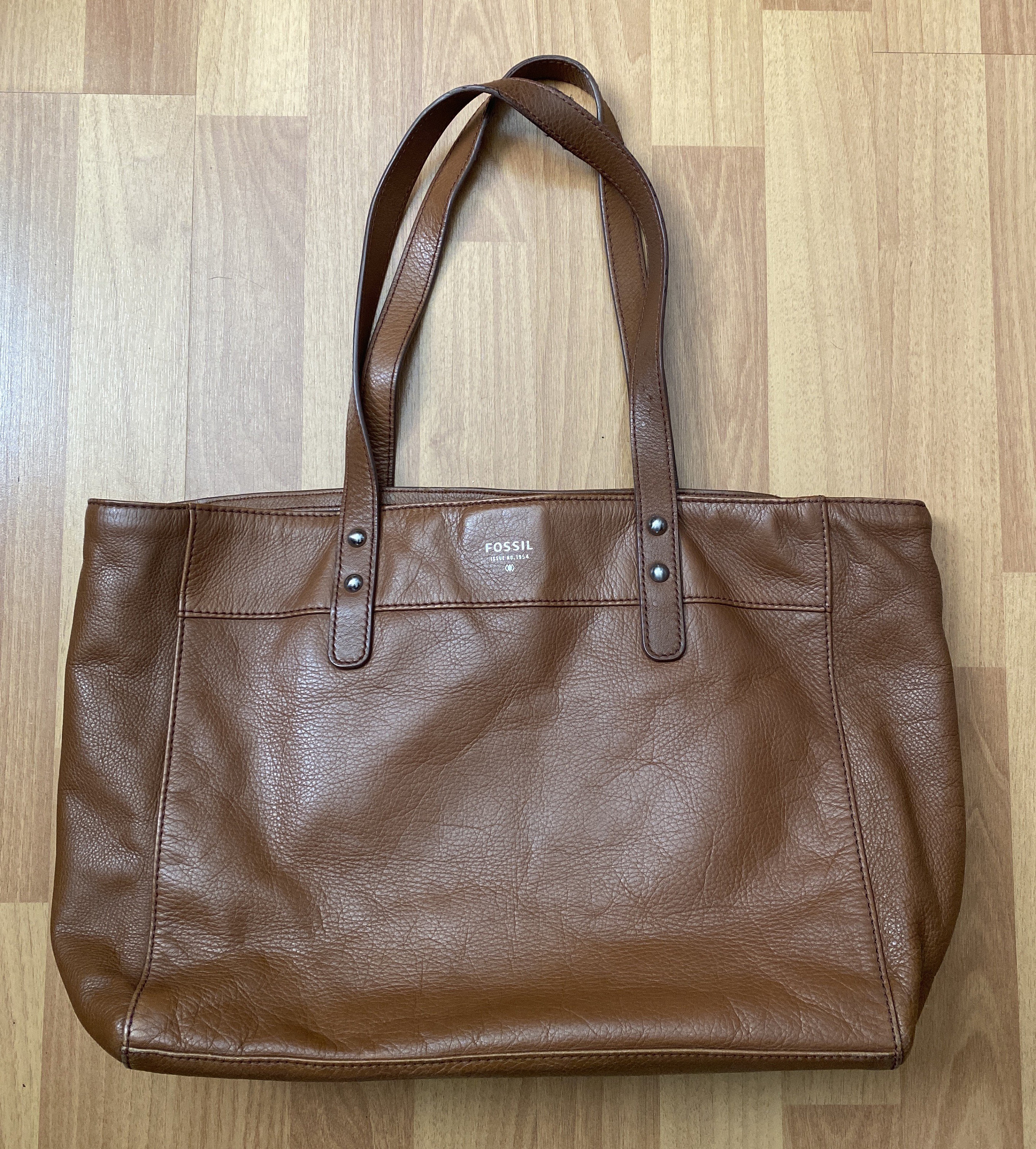 fossil 75082 Black leather shoulder bag purse