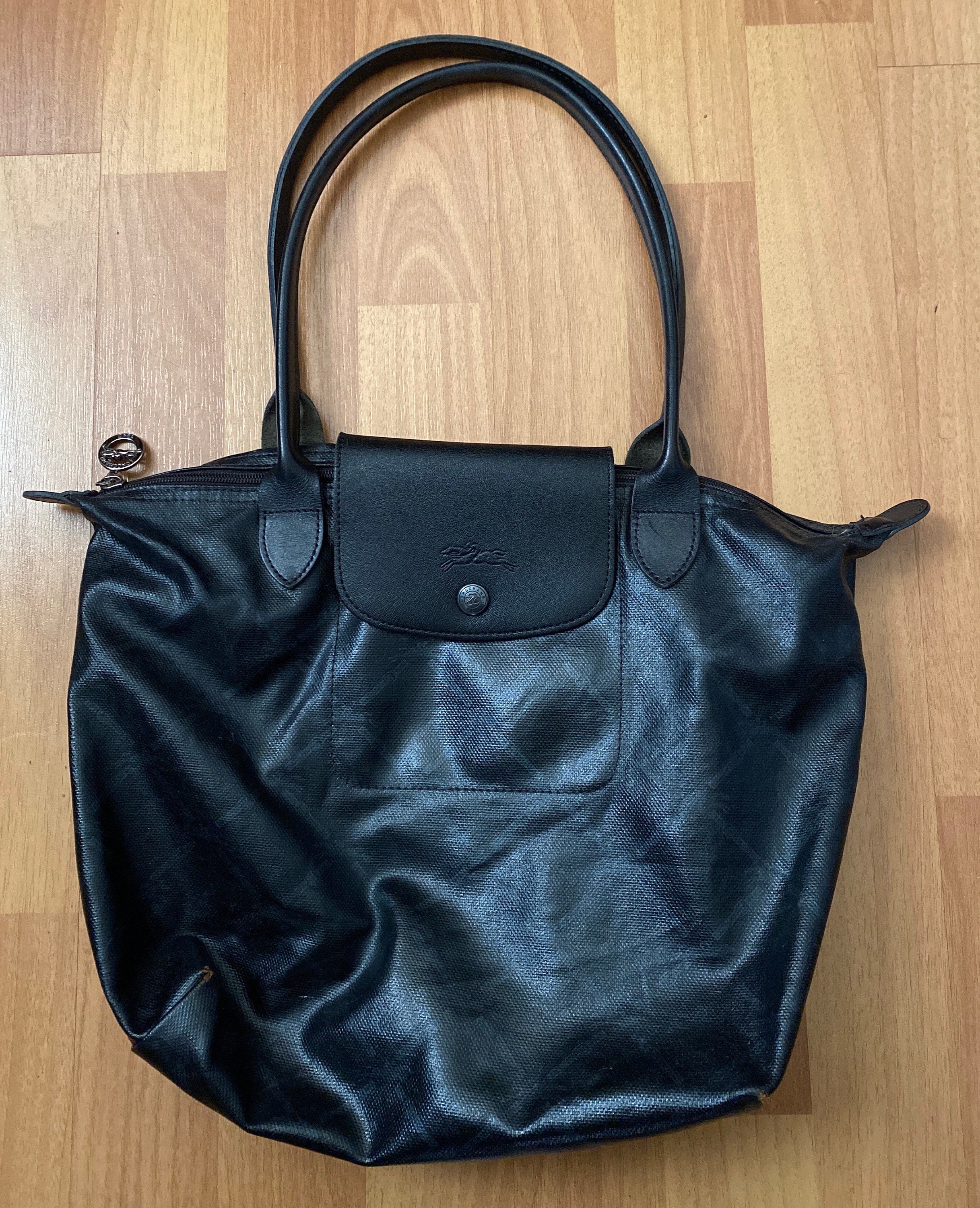  OGHEMP Bag Transformation for Longchamp Straps Punch-Free Long  Real Leather Wide Shoulder Strap Crossbody Strap Bag Accessories (Color :  Gold Black)