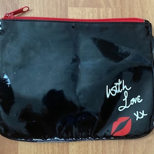 Lulu Guinness Red Lips Make Up Cosmetic Zipper Bag Pouch