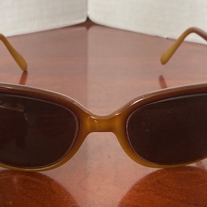 Vintage Hobie Turquoise Brown Sunglasses Made in France