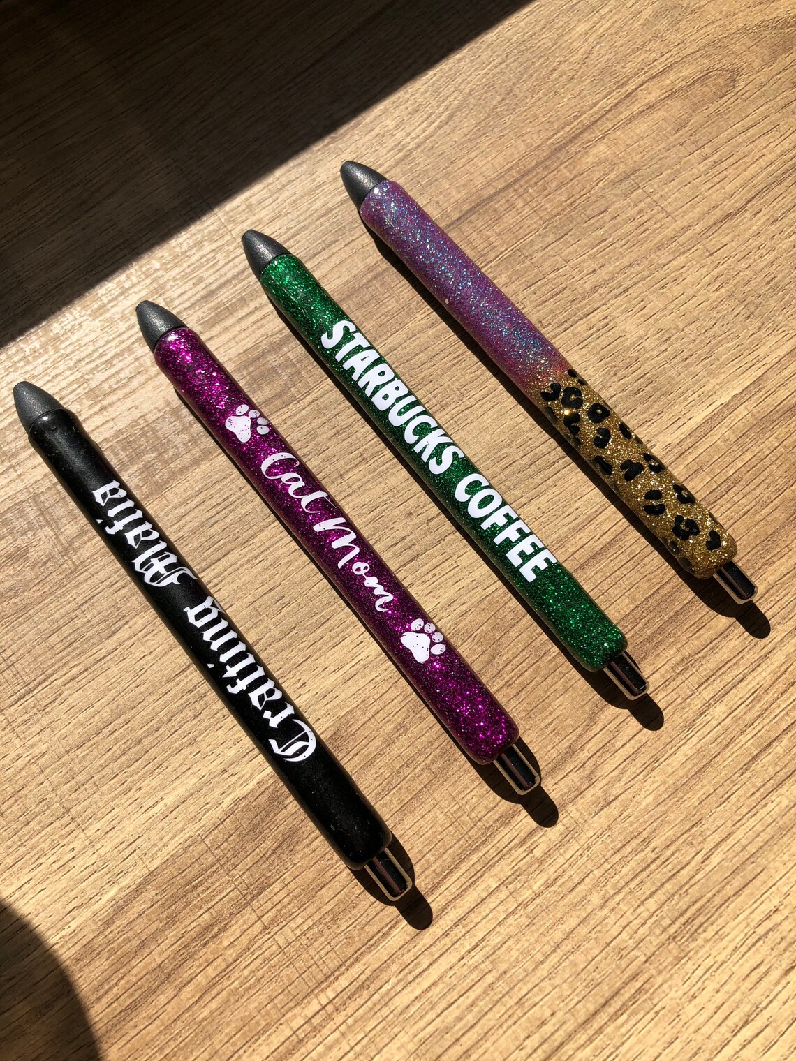 Personalized Glitter UV Pens Custom Pens Resin Pens Custom Etsy
