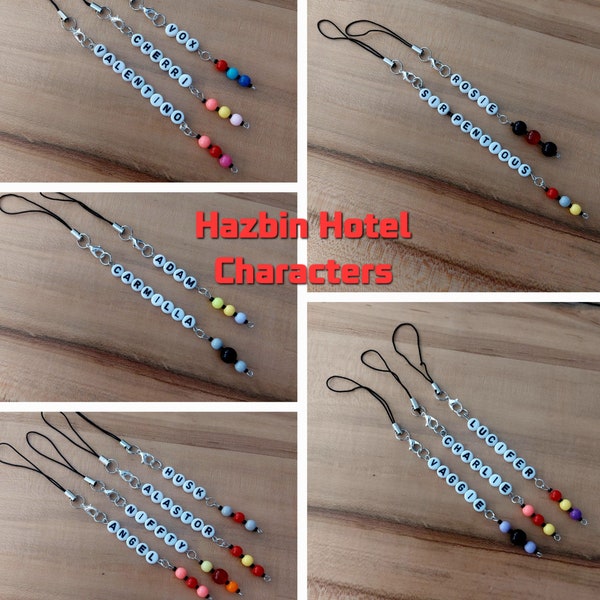 Hazbin Hotel Phone Charms