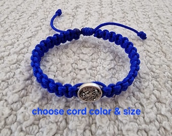 PULSERA DE SAN MIGUEL, pulsera católica personalizada hecha a mano, pulsera cristiana, pulsera de San Miguel