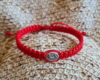 PULSERA DE SAN MIGUEL, pulsera católica personalizada hecha a mano, pulsera cristiana, pulsera de San Miguel