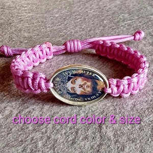 Jesus  bracelet, Jesus of Nazareth, Christ Christian medal, handmade bracelet, catholic jewelry, Blessing bracelet