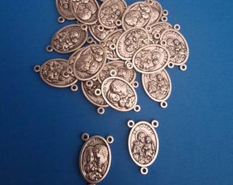 WHOLESALE St Joseph / Holy Family centar medals, Lot bulk medals 10, 20, 50, 100 pcs medals