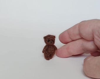 piccolo orso, piccolo giocattolo per bambole, animali in miniatura, regalo fatto a mano carino, regalo di ringraziamento