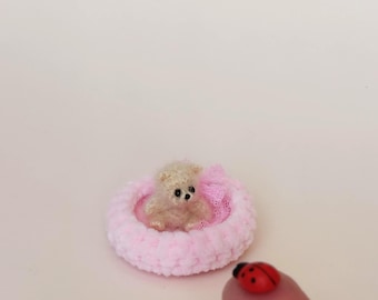 ミニチュア子犬のぬいぐるみ 小さなぬいぐるみ犬 ドールハウス