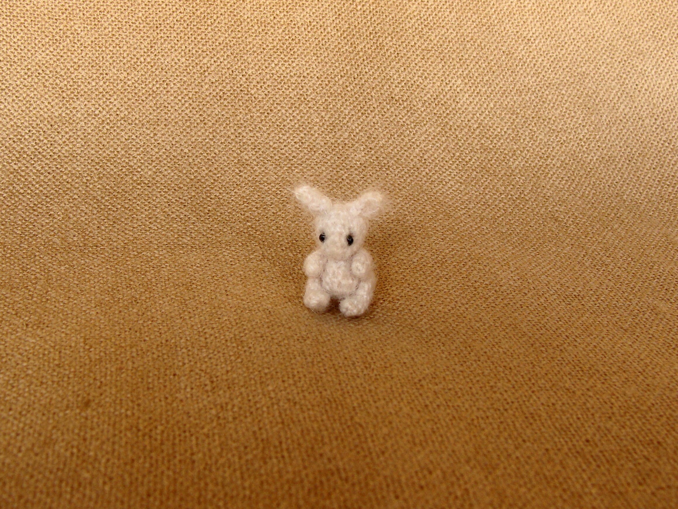 Micro Miniature Crochet Bunny 1.2 Inch 3 Cm Tiny Amigurumi - Etsy