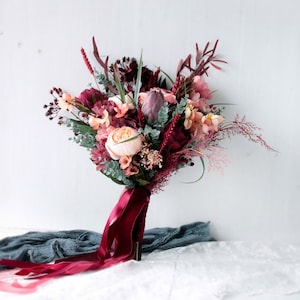 Bouquet wedding burgundy,Burgundy blush pink bouquet,Bride's bouquet burgundy,Burgundy blush pink,Flowers wedding bouquet,Boho bouquet