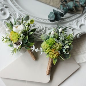 Sukkulenten boutonniere,Grün boutonniere,Hochzeit boutonnieres,Boutonnieres grün,Mann boutonniere,Waldhochzeit,Rusticboutonniere