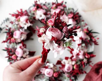 Burgundy boutonniere,Burgundy pink flower boutonniere,Wedding buttonhole,Maroon wedding,Boho men boutonniere,Boutonniere,Floral accessories