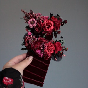 Pocket boutonniere,Burgundy wedding,Groom,Groomsmen,Wedding Flower,Summer wedding,Button Hole,Boutonniere,Men wedding,burgundy boutonniere