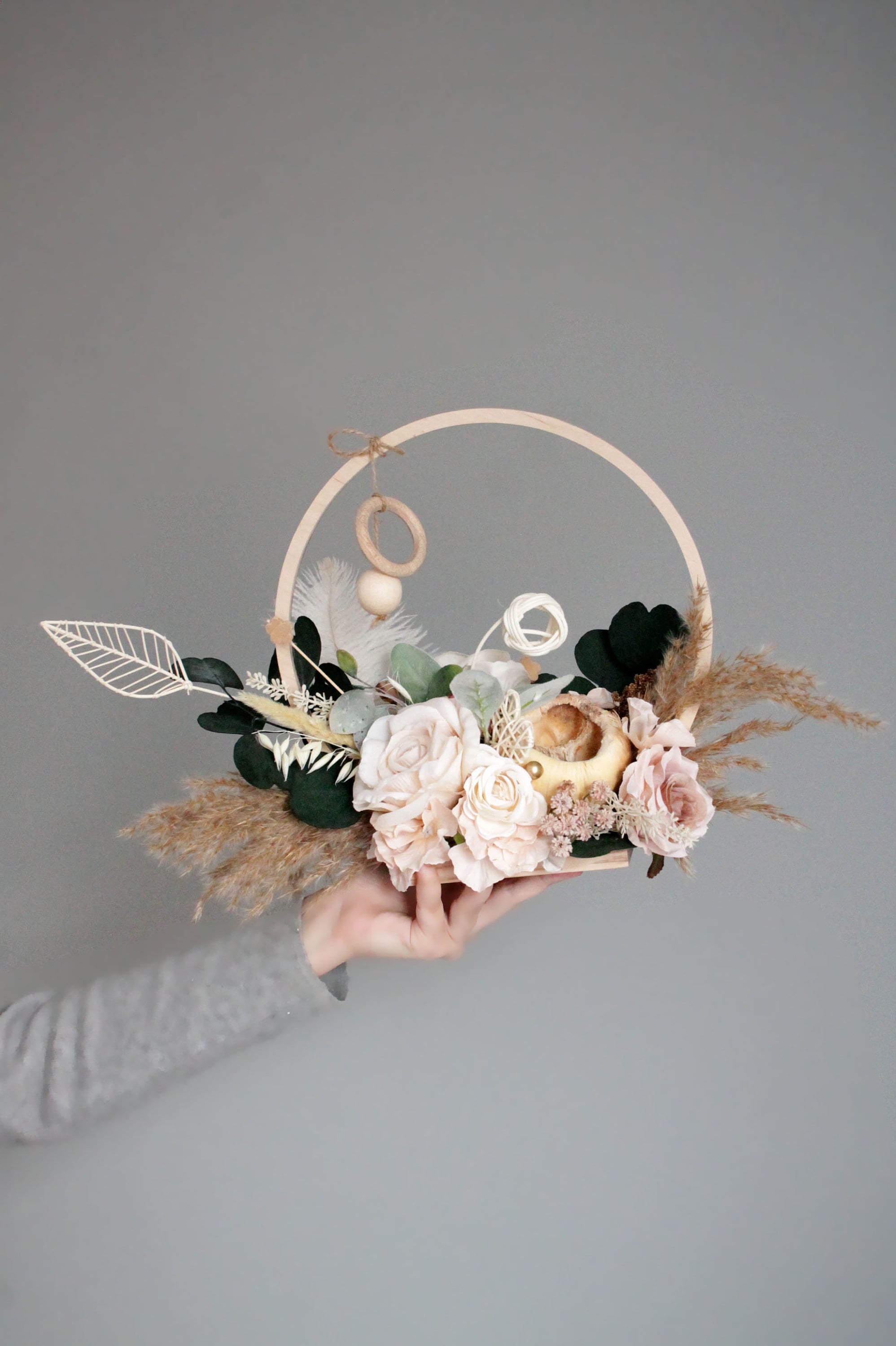 Set 2 Anelli In Schiuma Floreale ELES VIDA - 25cm Diametro, Per Composizioni Fiorite, Made In Germany