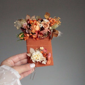 Orange Pocket Boutonniere: Autumn Wedding Groomsmen Accessory
