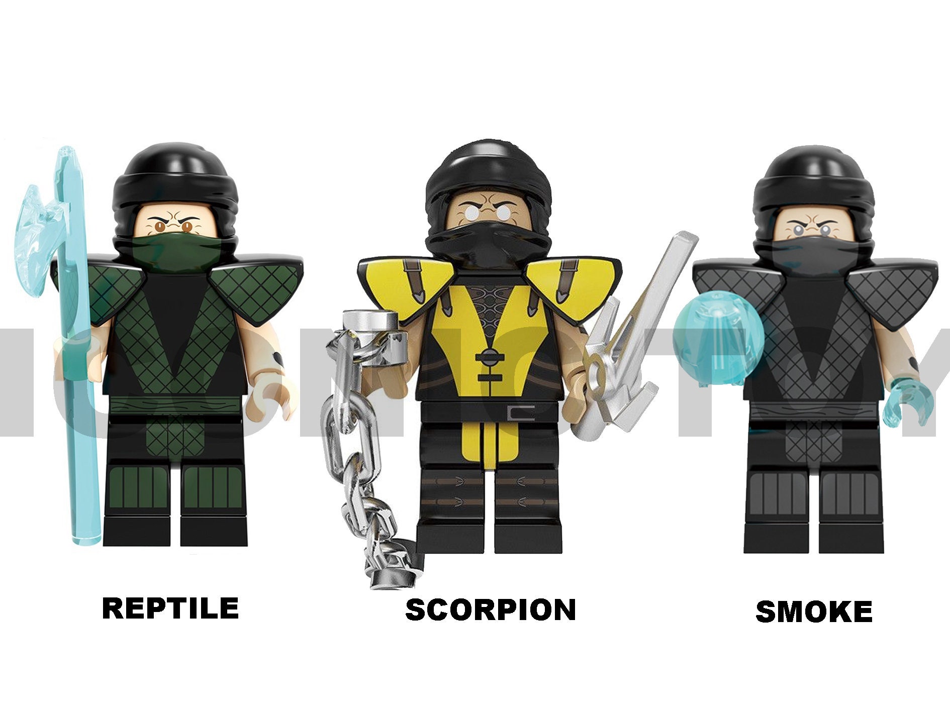 Mortal Kombat Custom Lego Mini Figures TV Movies Jax Sub
