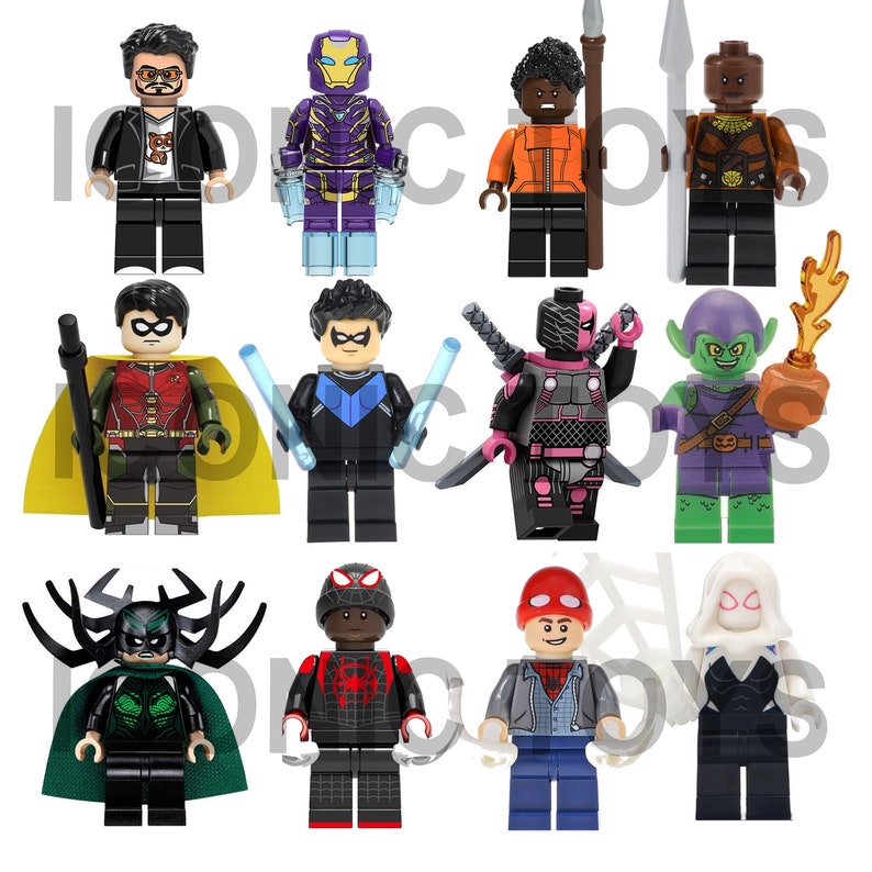 custom lego avengers minifigures
