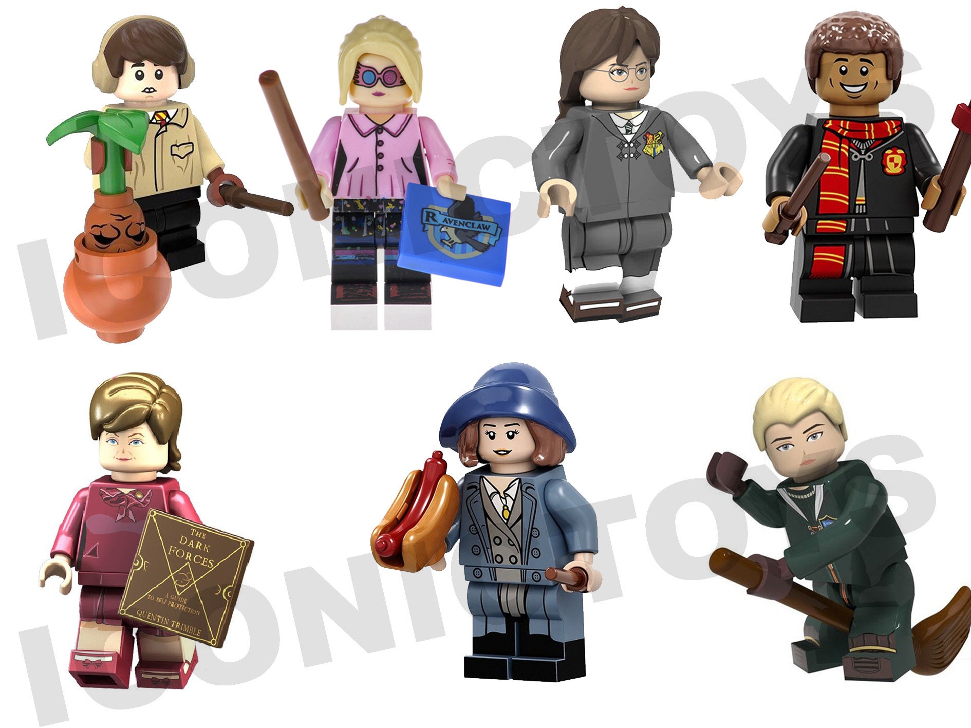 Harry Potter Custom Lego Mini Figures Bricks Building Blocks | Etsy