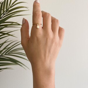 Handcrafted Seashell Ring in 14K Gold Filled, Tarnish-Resistant and Safe for Sensitive Skin