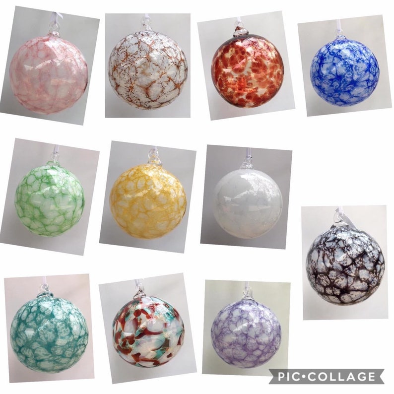 Hand Blown Glass Ornament Etsy