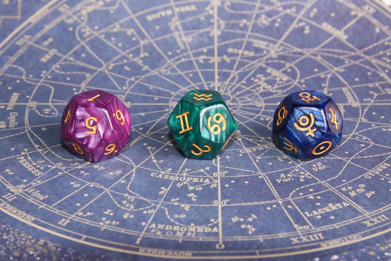 Astro Dice/ Divination Dice/astrology Dice/ Astrodice/ for Astrology ...