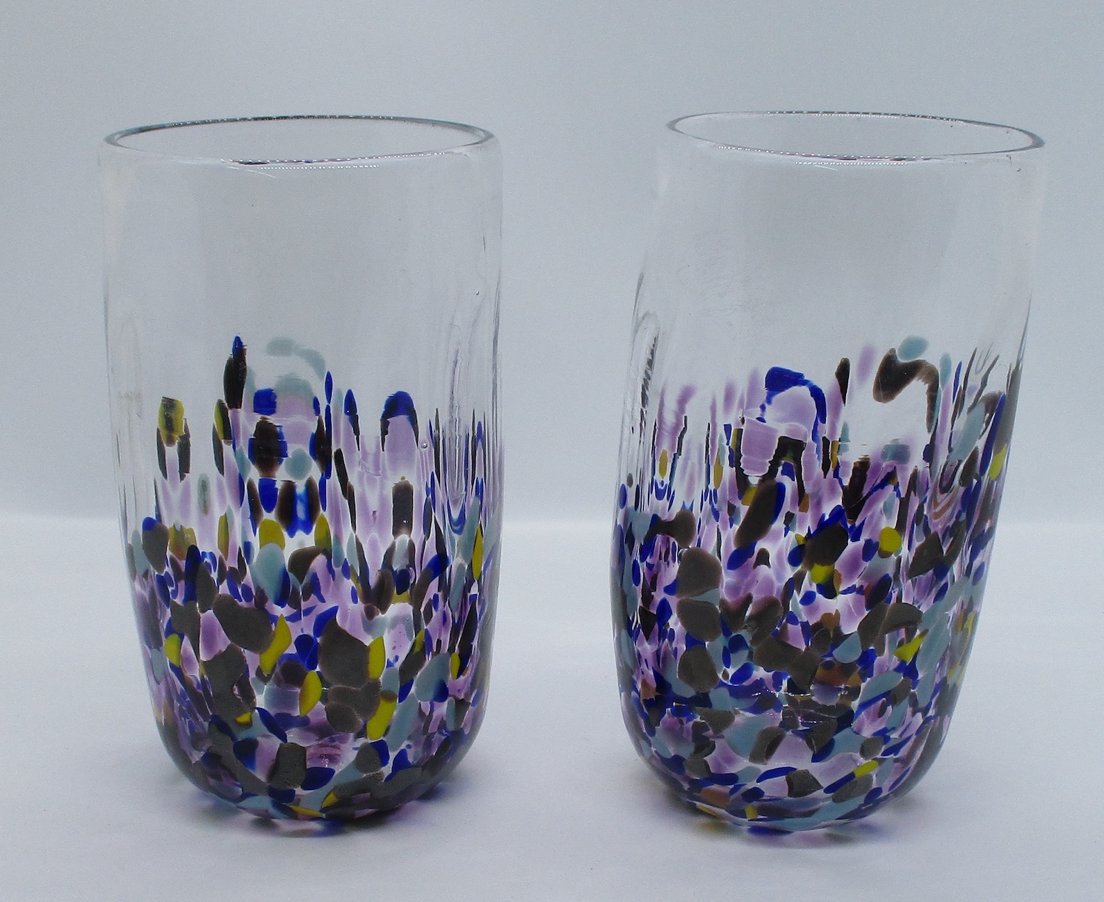 Hand Blown Glass Drinking Glasses Water Cups Kitchen Drinkware Etsy