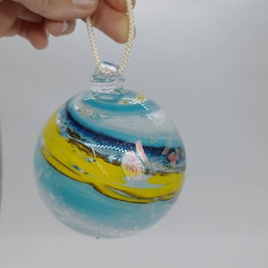 SMALL Ornament suncatcher Glass Memorials Hand blown glass Memorials for PET REMAINS only Memories Cremation Memorials Ashes