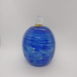 Glass urn for cremation ashes loved ones ashes memorial urns hand blown glass memorial urn pet urn